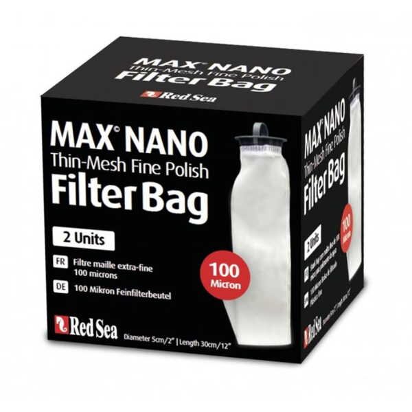 Red Sea MAX Nano 100 Micron Thin Mesh Fine Polish Filter Bag, 2 Stck