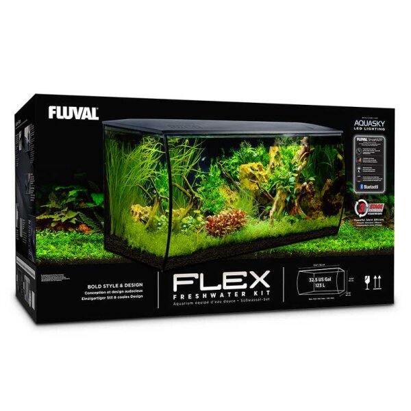 Fluval Flex 123 Liter schwarz