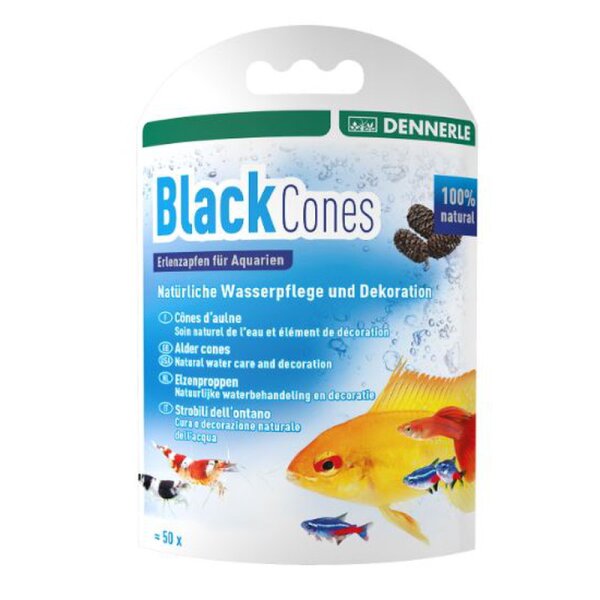 Dennerle Black Cones Erlenzapfen, 50 Stück