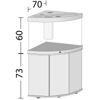 JUWEL Trigon 190 LED wei&szlig; Kombination