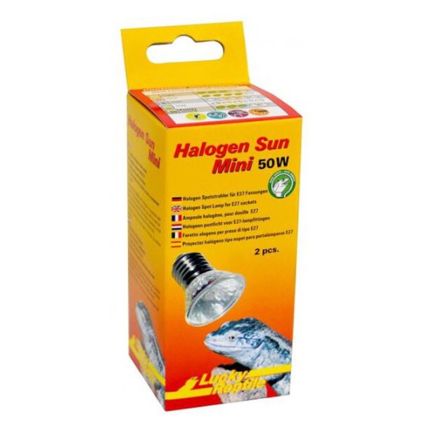 Halogen Sun Mini 50W Doppelpackung
