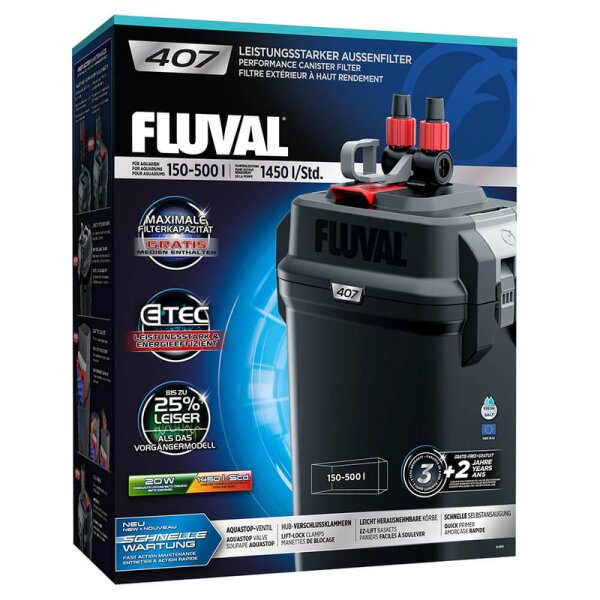 Fluval 407 Außenfilter (Aquarium 150-500l)