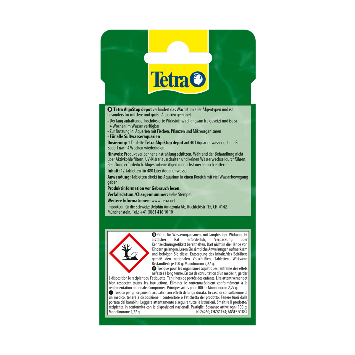 Tetra AlgoStop Depot 12 Tbl., 7,99