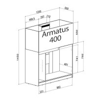 Aqua Medic Armatus 400 wei&szlig;