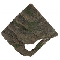 Eck-Fels mit H&ouml;hle und Plattform, Regenwald M