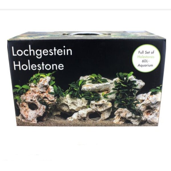 Aquadeco Deko-Set Multi-Lochgestein (Für 60 Liter Aquarium)