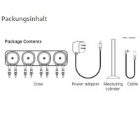 Dosieranlage, 4 Anschl&uuml;sse (per App steuerbar)