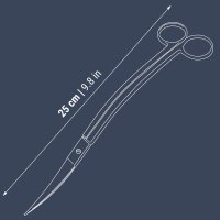 Dennerle Plant Scissors Curved, 25 cm