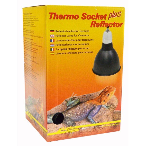 Lucky Reptile Thermo Socket + Reflector groß ,,schwarz"