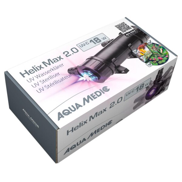 Aqua Medic Helix Max 2.0  UV-C Wasserklärer 18W (Aquarium 125-1500l)