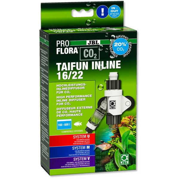 Proflora CO2 Taifun Inline (CO2-Diffusor) - 16/22+ (160-600l)