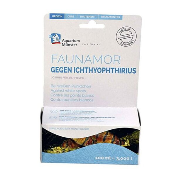 Aquarium Münster FAUNAMOR - Gegen Weißpünktchenkrankheit - FAUNAMOR 100ml