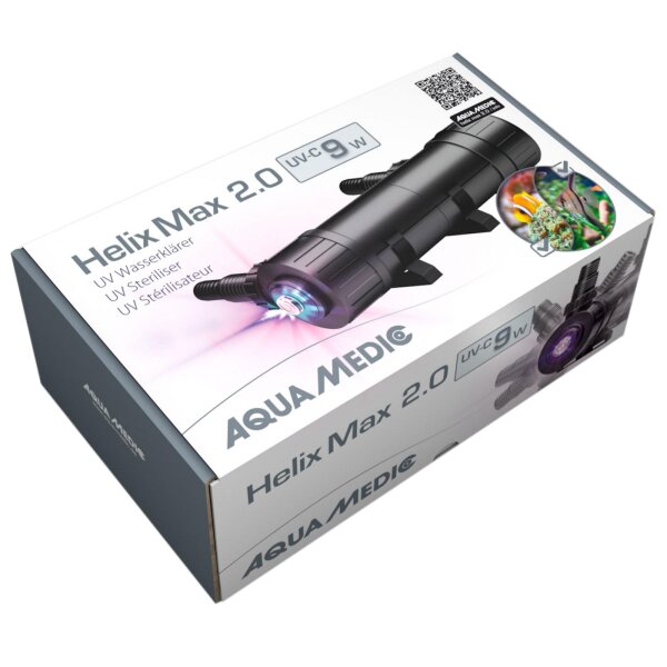 Aqua Medic Helix Max 2.0  UV-C Wasserklärer 9W (Aquarium 125-1500l)