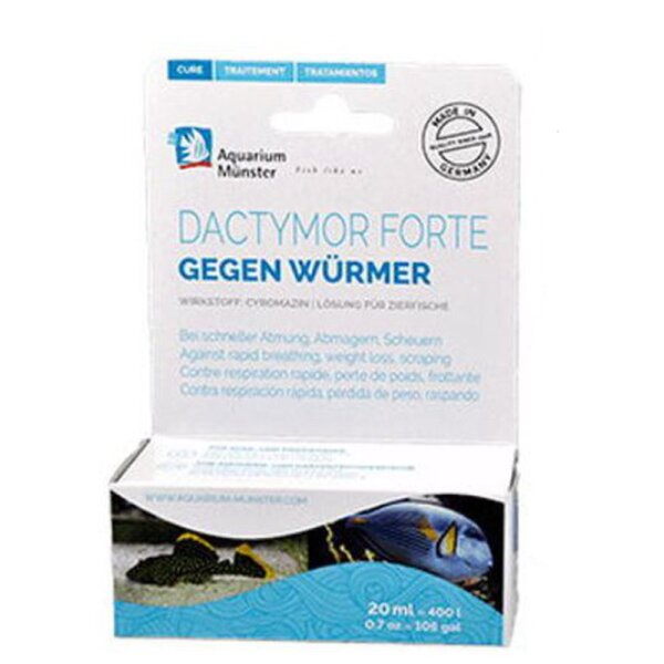 Aquarium Münster DACTYMOR FORTE - Gegen Würmer bei Zierfischen - 20ml