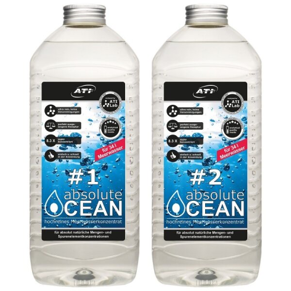 ATI Absolute Ocean - Konzentriertes Meerwasser - 2 x 2.04 Liter