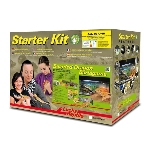 Lucky Reptile Starter Kit 80 cm "Bartagame" schwarz