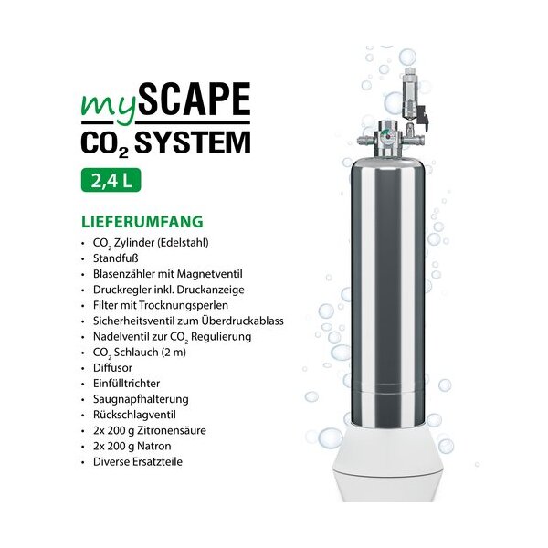 ARKA myScape-CO2 Bio CO2 Starter-Set - 2,4 Liter
