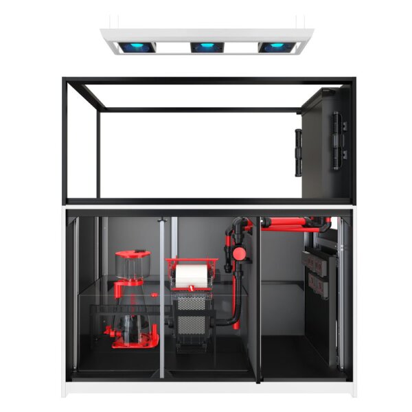 Red Sea Reefer MAX Peninsula S-700 G2+ System, Raumteiler Schwarz und Weiß