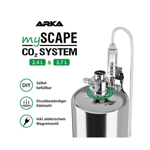 ARKA myScape-CO2 System 2,4 L / 3,7 L - Bio CO2 Starter-Set
