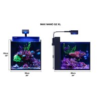MAX NANO XL G2 mit Unterschrank Schwarz / Wei&szlig;