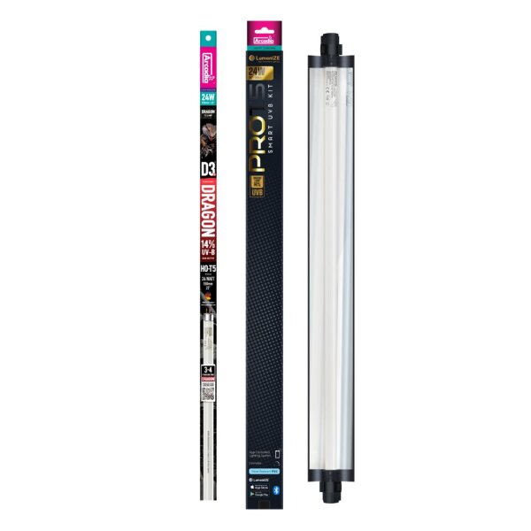 Arcadia LumenIZE Pro T5 UVB Kit Dragon 14% UVB W 60cm / 24 W