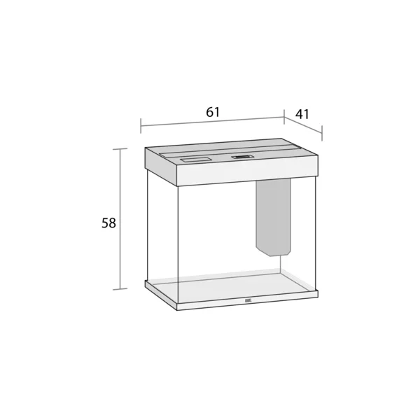 JUWEL Lido 120 LED grau Aquarium