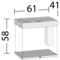 Lido 120 LED helles Holz Aquarium