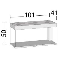 Rio 180 LED wei&szlig; Aquarium