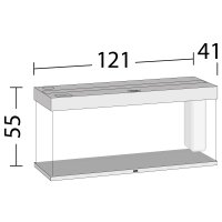 Rio 240 LED schwarz Aquarium