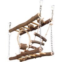 Hängebrücke Naturholz