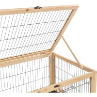 Indoor Gehege, Holz 150x50x60cm