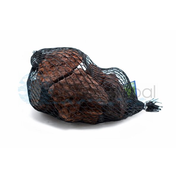 Rote Lava Chips im Netz 2kg