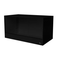 Holzterrarium schwarz 150x80x80 cm
