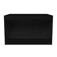 Holzterrarium Premium schwarz 150x80x92 cm (Staufach)
