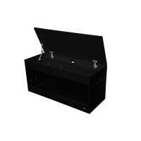 Holzterrarium Premium schwarz 150x80x92 cm (Staufach)