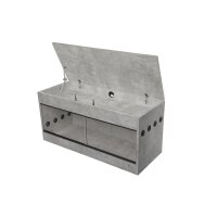 Holzterrarium Premium 150x80x92 cm (Staufach) Beton