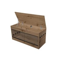 Holzterrarium Premium 150x80x92 cm (Staufach) Artisan Eiche
