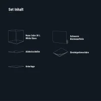 Nano Cube White Glass, 30 L