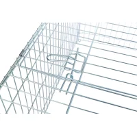 Freilaufgehege mit Abdeckung, Metall 144x58x116 cm