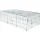 Freilaufgehege mit Abdeckung, Metall 216x65x116 cm