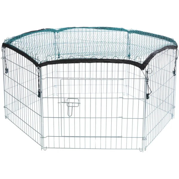 Freilaufgehege mit Schutznetz ø 126 × 58 cm