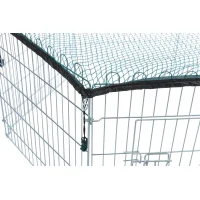 Freilaufgehege mit Schutznetz &oslash; 126 &times; 58 cm