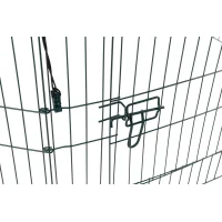 Freilaufgehege mit Schutznetz, pulverbesch., gr&uuml;n &oslash; 150 &times; 57 cm
