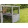 Freilaufgehege XL mit Abdeckung, Holz, grau 233x79x116 cm