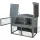 Kleintierstall mit Freilaufgehege, grau 124x102x78 cm