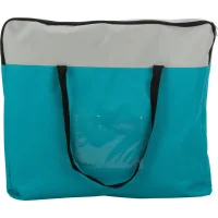 Freilauf mit Netz/Boden, Meerschwein, Polyester, t&uuml;rkis/hellgrau &oslash; 130 &times; 55 cm