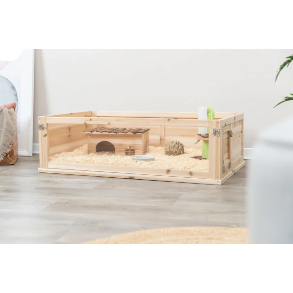 Indoor Gehege, Meerschw., Holz/Kunsstoffv 100x30x60/114x30x74 cm