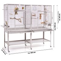 New Madeira Double - Platinum | ca. 165 x 56 x 158 cm