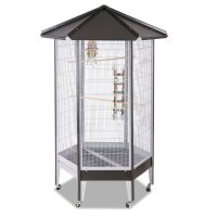 Villa Redondo | Sechseck-Voliere - Antik/Platinum