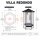 Villa Redondo | Sechseck-Voliere - Antik/Platinum